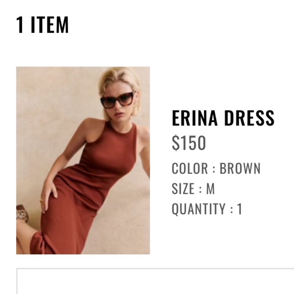 Erina brown tank dress sz med - Picture 4 of 4